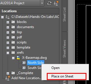 Move back out to your project and create a new sheet. Make sure there are no viewports in the sheet.