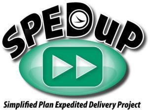 The SPEDuP logo shall be included on the top left corner of the Title Sheet [SP 1302-8]. A copy of the SPEDuP logo can be found on the Office of Production s website.