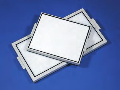 The Converter Plate's uniquely phosphored glass assembly (patent pending) converts the UV radiation via a white diffuser Handles are placed on two sides of the plate for easy handling UV to White