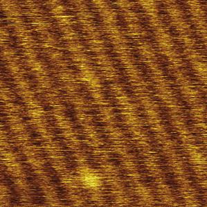 a) b) 0 µm 40 nm Frequency 40 nm c) d) 40 nm Figure 4a-d. (a)-(b) images of C 4 H 486 crystal and C 36 H 74 lamellae on graphite obtained in FM mode.