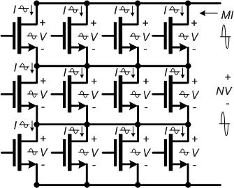 Series Power-Combining & Stacks Parallel connections: I OUT = M x I Series connections: V OUT = N x V Output power: P OUT = (N M) x V x I Load impedance: R OPT = (N/M) x V/I Small or zero