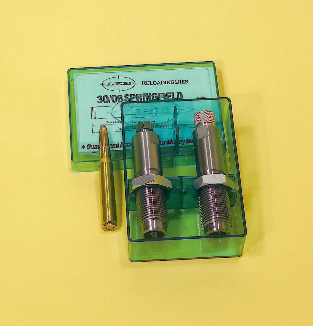 Lee Pacesetter 3-Die Set Lee Pacesetter 3-Die Sets includes the exclusive Lee Factory Crimp Die to produce factory-like ammunition with improved utility and accuracy.