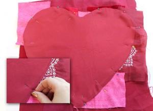 I just eyeballed mine with a pen, if you like you can also fold it in half once it s cut out and trim the two sides until they re even to ensure a perfect heart shape.