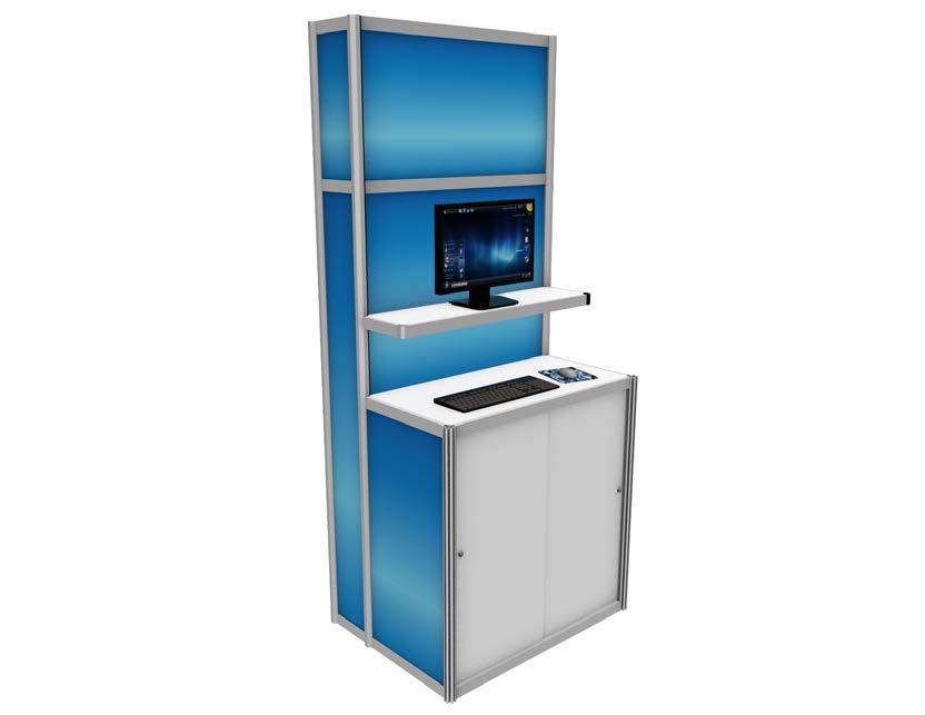 KIOSKS THAT EXTRA SOMETHING. Our kiosk rentals offer even more solutions and can be easily integrated into any size display.