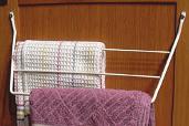 Premium Retrofit Sliding Cabinet Shelf Systems Towel Rack White