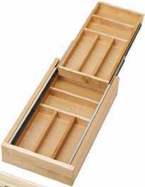 It provides 19 slots to store knives and has a separate compartment for other utensils.
