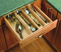 Almond (A), metallic silver (S) or white (W) finish. 22" drawer glides are required to fully expose and access this tray.