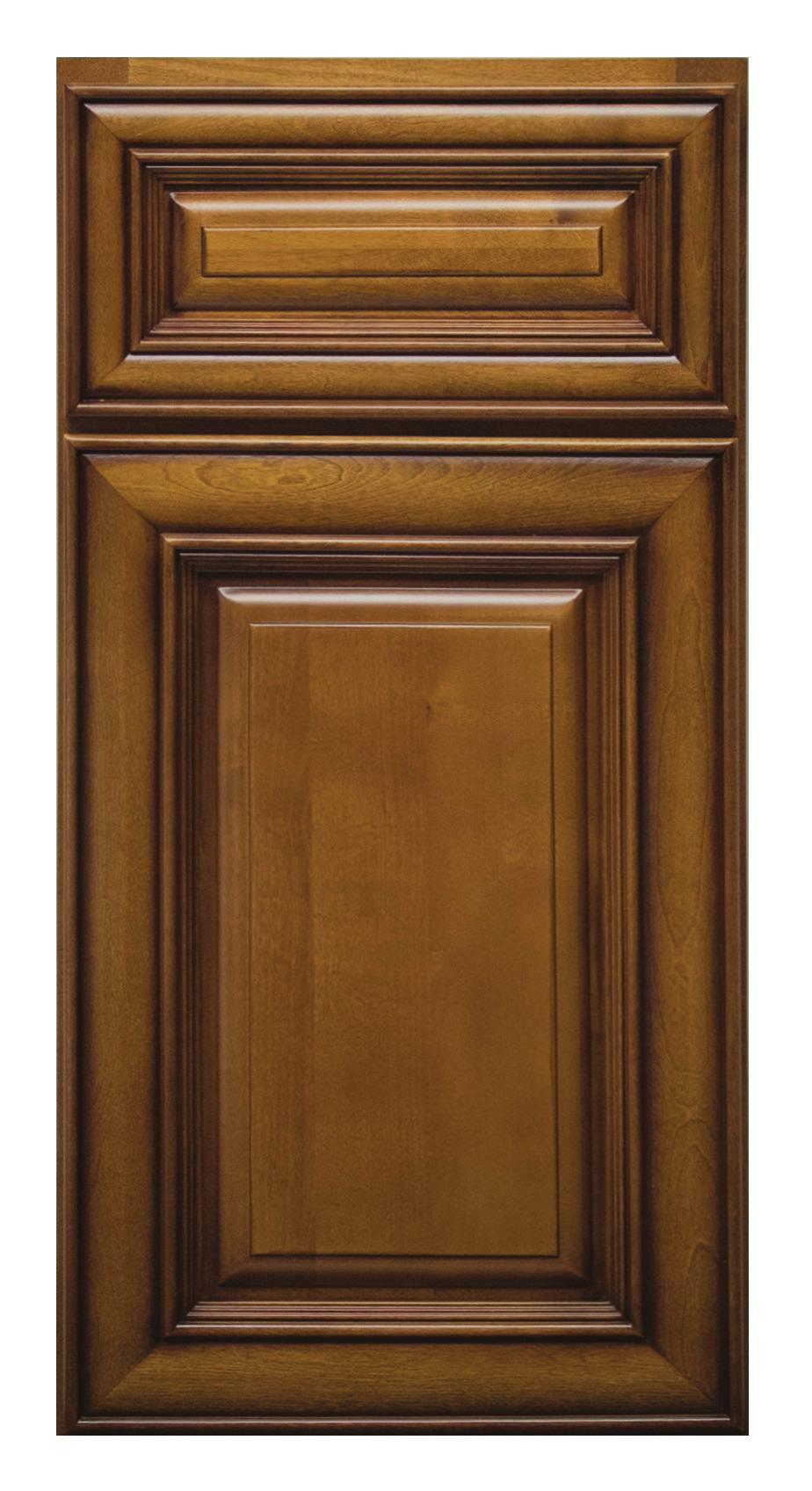 This traditional door style provides a truly custom look with its