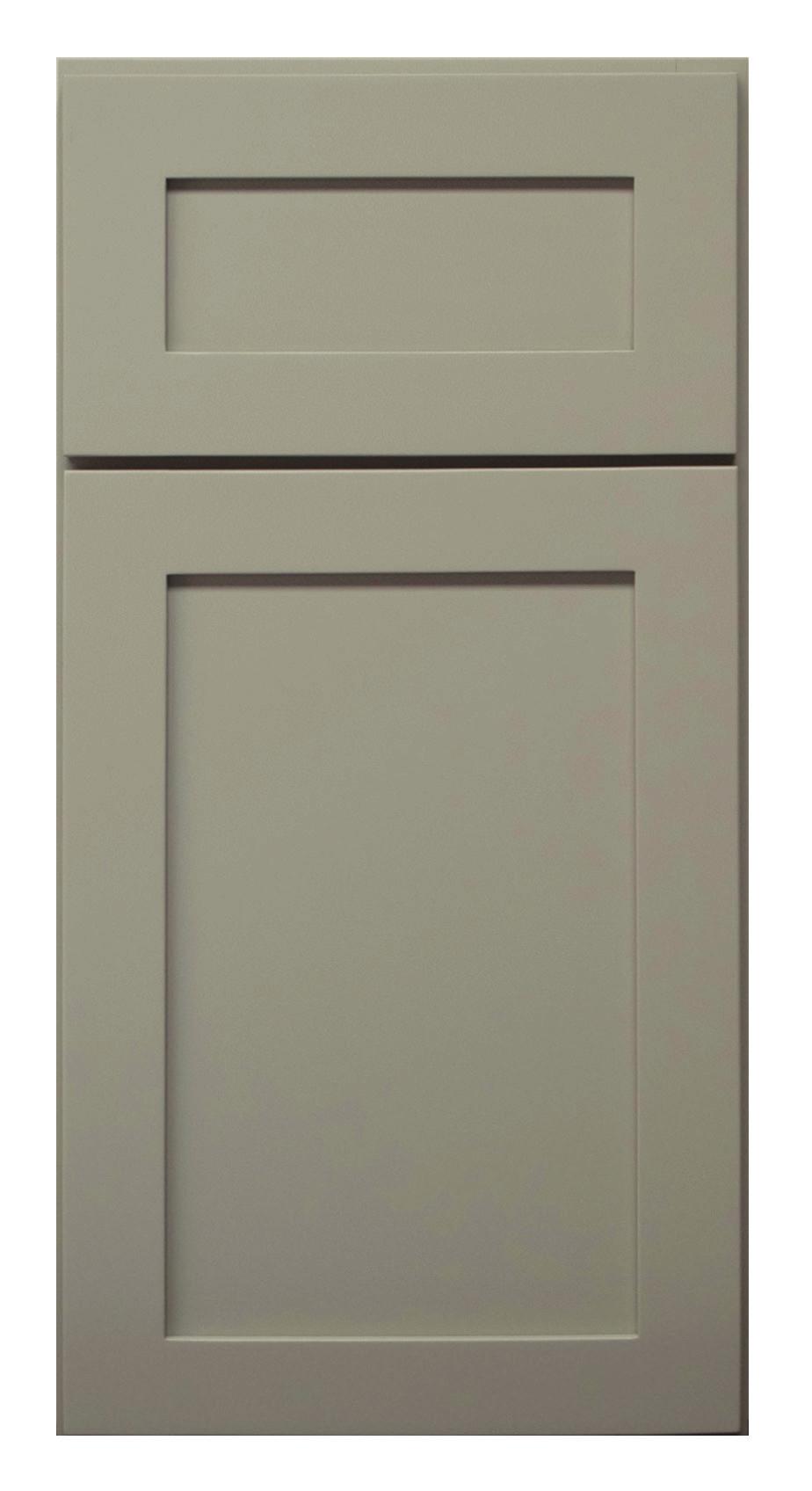 With a soft, light gray finish, the Driftwood door style is versatile