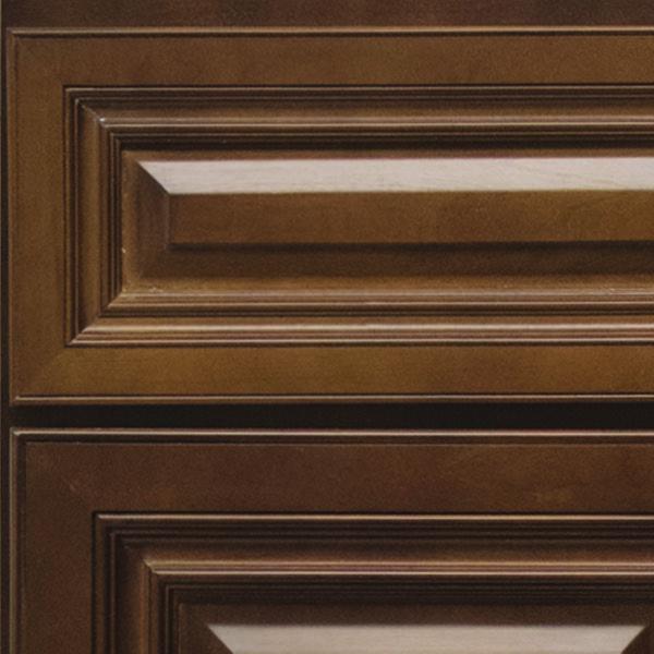 With multiple layers of beveled edges, this door front can be used in a traditional