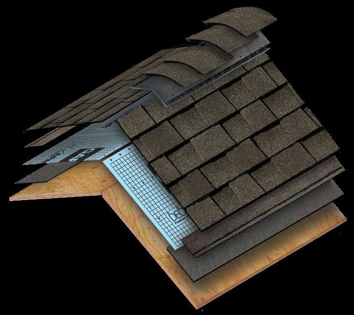 Ridge Cap Shingles The finishing touch that helps defend against leaks at the hips and ridges Cobra Attic Ventilation Helps reduce attic moisture and heat Lifetime Shingles * Beautify & protect for