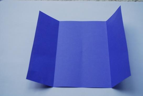 Six-Door Foldable Step 1: With paper horizontal, fold