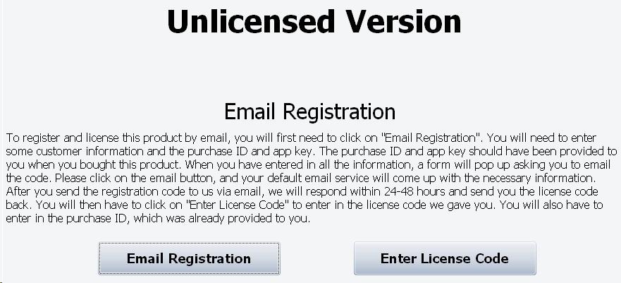 If you cannot register online, you can register via email by clicking on Go to Email Registration.