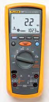Fluke 1587 and 1577 Insulation Multimeters Fluke 1587 True RMS Specifications Two powerful tools in one The Fluke 1587 and 1577 Insulation Multimeters combine a digital 1 kv insulation tester with a
