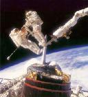 operations Shuttle Remote Manipulator System (SRMS): retrieves satellites