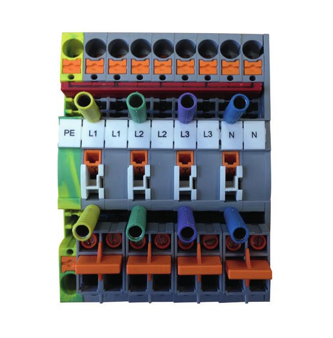 Current transformer terminal block Current transformer terminal block Modular and reliable Application: Short circuiting of current transformers, parallel measurement for cross checking ( quasi