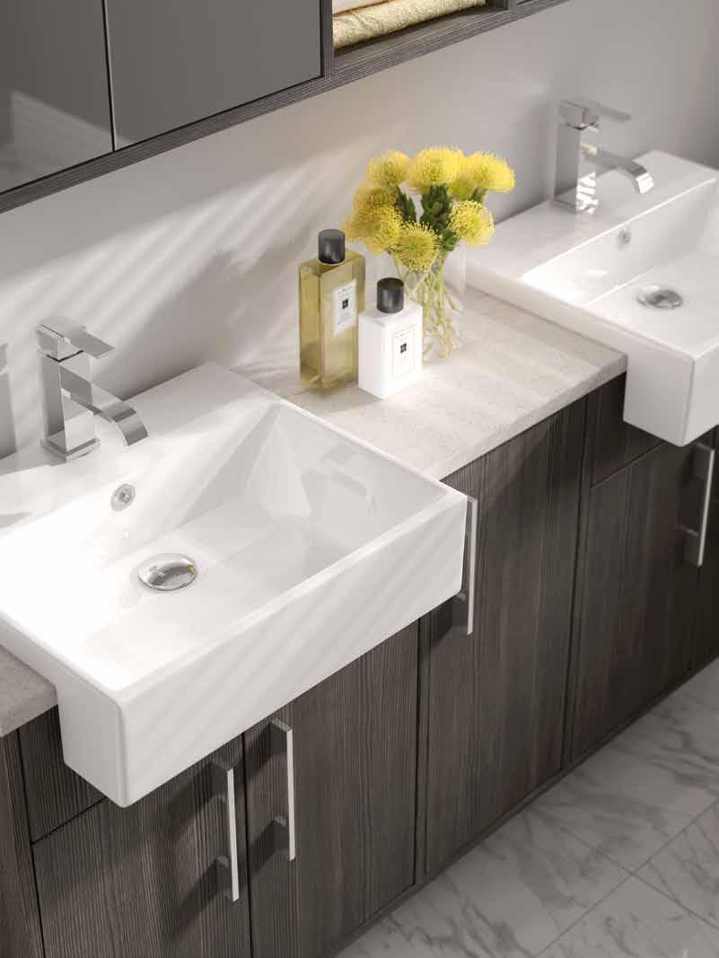 00 The elation Fitted furniture range provides a practical yet stylish solution to bathroom storage together with an enviable level of quality and choice.