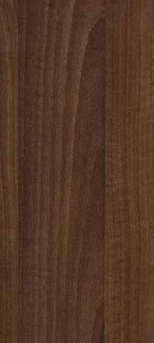 The laminate worktops have a subtle profile to the front and are