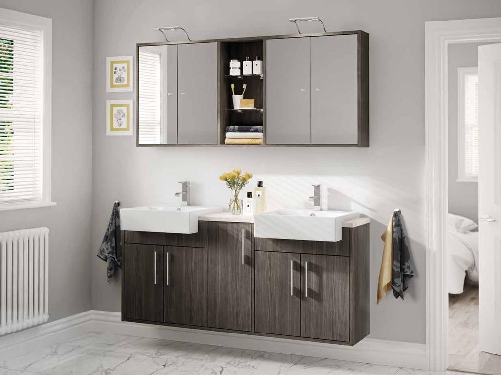 framed Framing your Fitted furniture using our framing panels will create a luxurious and bespoke feel to your bathroom.