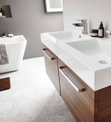 When space allows, make a bold statement with our dramatic 1100 double basin and