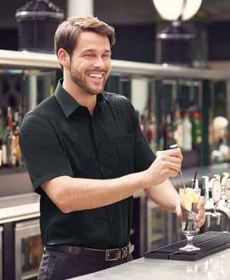 Short Sleeve Poplin Shirt Flawless FRONT OF HOUSE Ideal for baristas, restaurant servers and