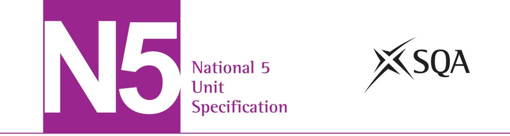 Practical Woodworking: Flat-frame Construction (National 5) SCQF: level 5 (6 SCQF credit points) Unit code: H25V 75 Unit outline The general aim of this Unit is for learners to develop practical