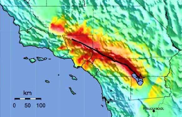 Geological Survey revealed on May 22, 2008, the disaster earthquake scenario for Southern California. Details may be studied at http://www.usgs.gov/newsroom/ article.asp?id=1947.
