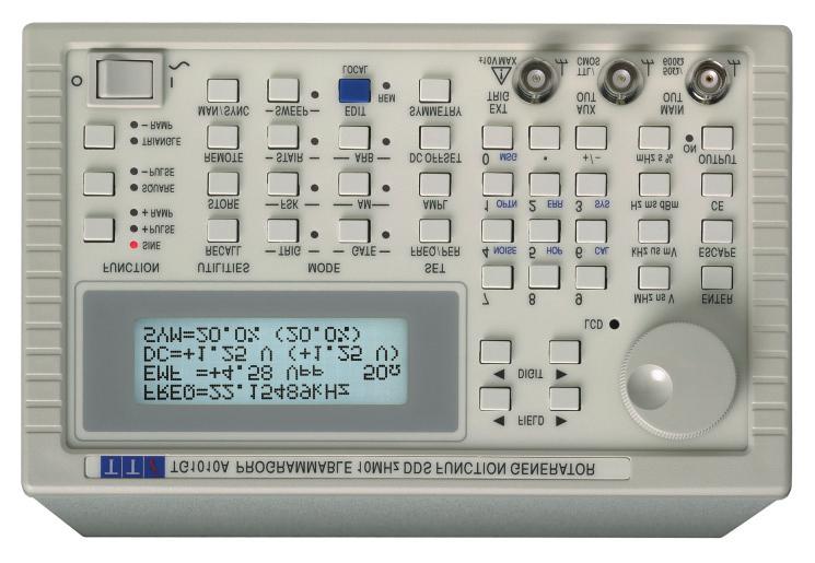 All the versatility of a function generator with the precision of Direct Digital Synthesis A DDS generator at a non-dds price The TG1010A breaks new ground by offering a DDS function