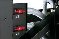 Point6:Vacuum unit/suction valve The vacuum can be turned ON/OFF quite easily and quickly from the control panel.