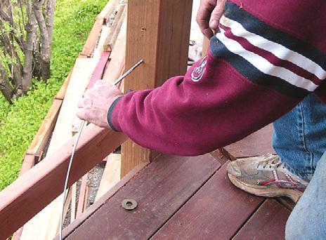 these screws and always have various lengths available on every project.) Then I use the Deckorators rail connectors to attach the bottom rails to the posts usually 3 1 2 inches above the deck.