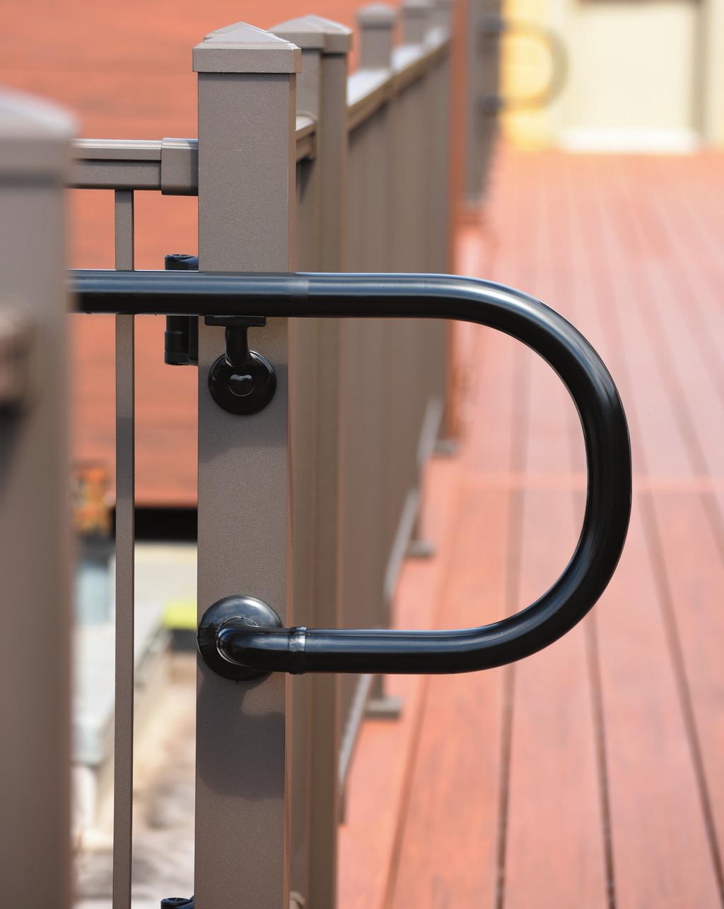 2 Gate Kit 1 ADA handrail 3 Secure-Mount post Railing Accessories Every detail matters.