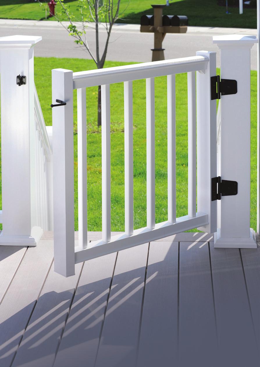 1 ADA handrail 2 Gate Kit* 3 Secure-Mount Post Americans with Disabilities Available with Premier