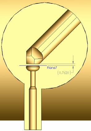 The dimension of Tip 1 is the standard design. Tip 2 is a simple rod with a 0.