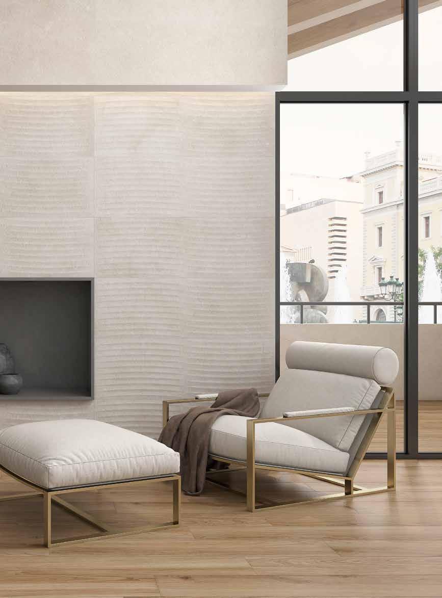 KENYA RECTIFIED The Kenya range of tiles are a match made in heaven a matt, white-body, coupled with a textured edition, giving any room a sense of calming waves, while the rich colour warms the