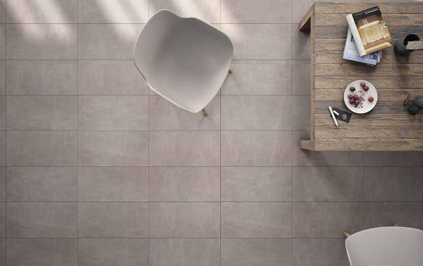 Pictured: Limestone Dark Grey LIMESTONE RECTIFIED Created to mimic the three shades of limestone rock, these stunning large format tiles will work in any room in the house and are ideal for modern