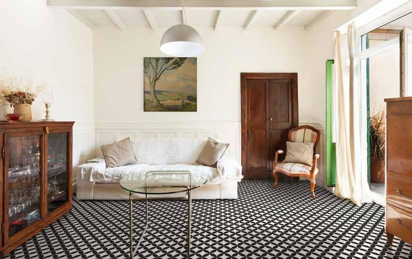 CHESTERTON This Victorian chequered matte white floor tile will add a classic feel to any room. Ideal for kitchens and hallways offering an instant Victorian look.
