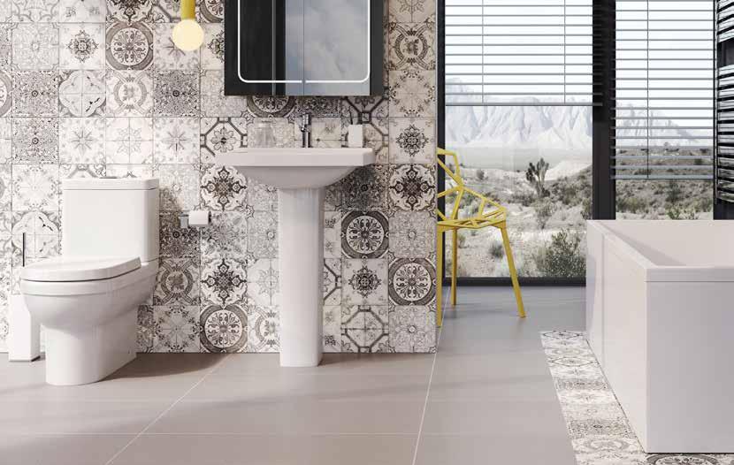 Pictured: Aramean Grey STAMFORD A unique tartan effect geometric tile ideal for any room. One of the most unique tiles on the market the Stamford will add the Wow factor without any reservations.
