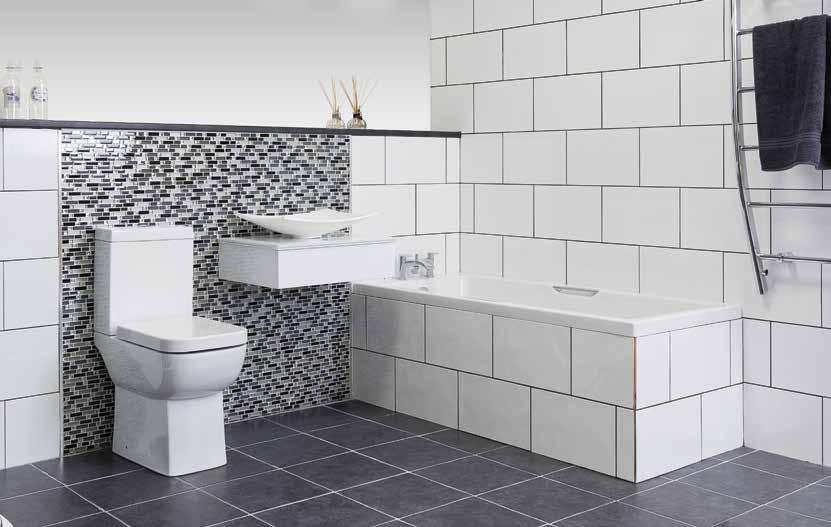 ULTRA & BEYAZ This glossy white rectified tile offers a beautiful, simple finish great for traditional and modern bathrooms.
