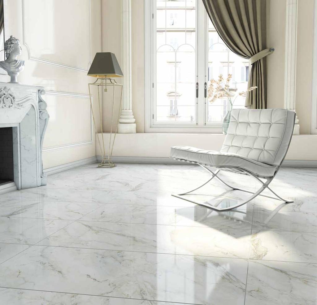 ANYA RECTIFIED POLISHED Inspired by indulgent marble, this large-format, polished tile will add a touch of class