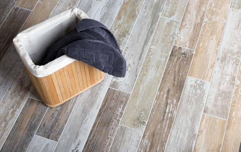 EDEN Made to look like aged, faded, reclaimed wood, the Eden tile is one of our most versatile tiles and offers a huge array of variations that can be laid in all manner of ways