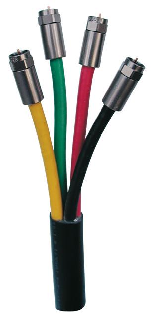 TRIAX RG6 multi colour cables cable range optimised to meet your needs!
