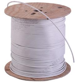 For outdoor installations, we highly recommend the coax cables with PE jacket, as this material is simply more resistant to weather conditions. KOKA 99 HD Plus LSZH white 100m reel Art. No.