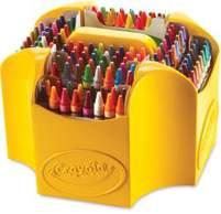 400-ct, 8-Color Classpack Contains eight sets (50 of each color), including Black, Blue, Brown, Green, Orange, Red, Violet, and Yellow. Large-size crayons measure 4"L x 7/16"Dia. D20101-1009 $58.
