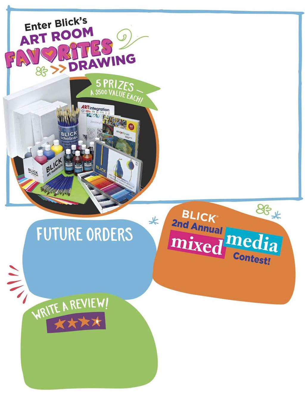 TEACHERS & PROGRAM LEADERS! Enter to WIN A FREE KIT packed with some of our most popular art room essentials. Entering is easy! Just fill out your contact information at DickBlick.