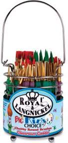 40 F G H F-H Royal & Langnickel Scholastic Choice Classroom Assortments Polymer handles, soft rubber grippers, and