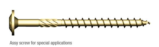 Apart from the screws mentioned above there are many screws designed for specific purposes for example the self-tapping Assy screw is intended for high strength and the Topix CC screw is intended for