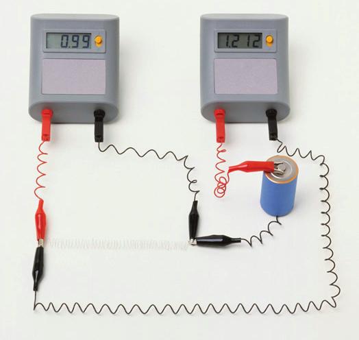 Current is measured in amperes and describes the amount of charge, in coulombs, which passes a point in one second. It is measured using an ammeter.