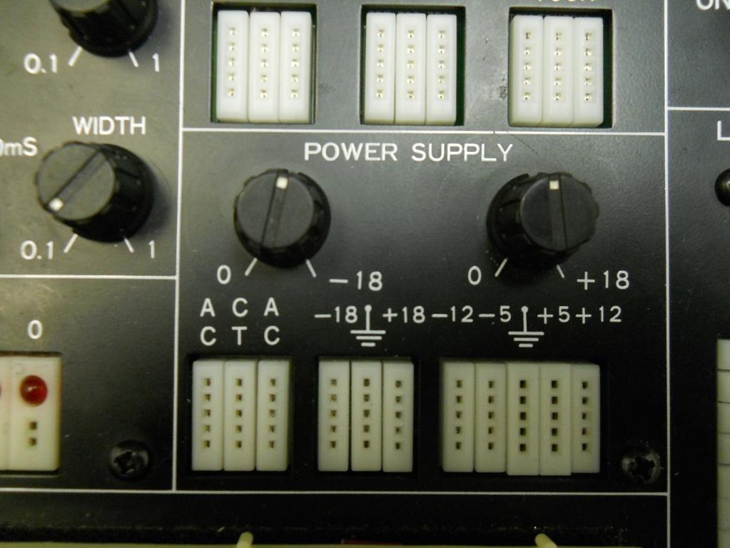 2. Measurement of Power Supply Voltages. Figure 2 below shows the power supply section of the logic trainer. All measurements should be recorded to a tenth of a volt. Figure 2 Power Supply Section 2.