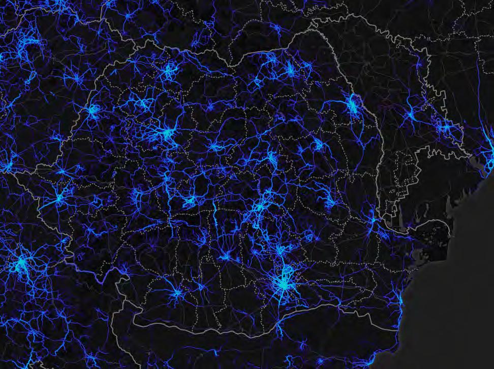 Strava Cycling heat map for Romania This graphics show where and how many Romanians are training and racing during one year.