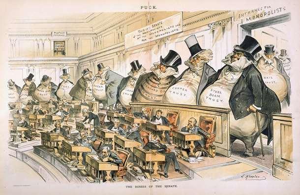 THE BOSSES OF THE SENATE, 1889 PUCK MAGAZINE http://www.senate.